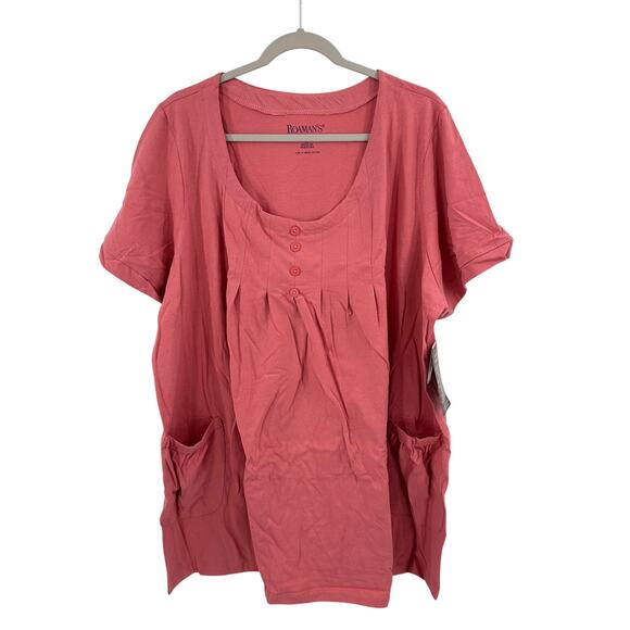 Roaman's Plus Size Two Pocket Soft Knit Tunic Top Size 2X 26/28 - Picture 1 of 7